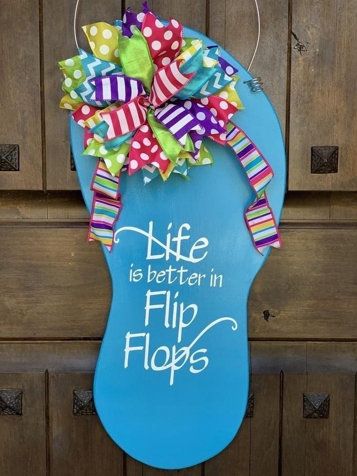 Flip Flop Wood Door Hanger