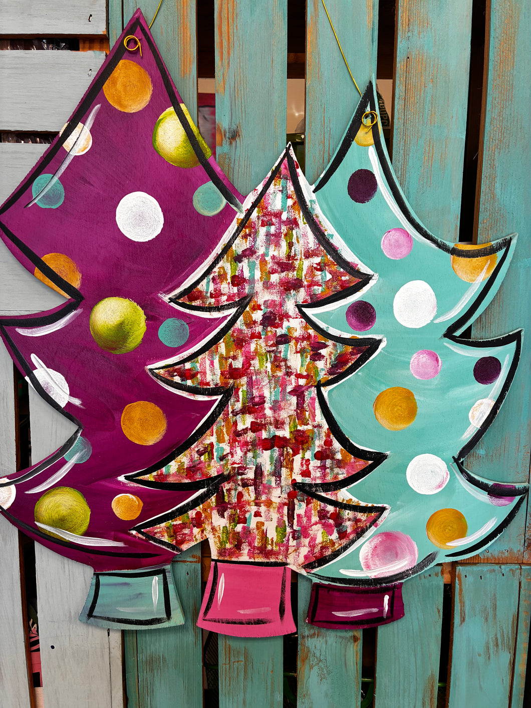 Three Christmas Trees